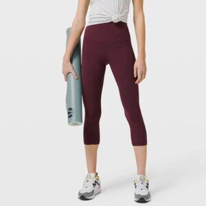 Lululemon Align Crop High-Rise Burgundy Leggings 21” Size 4